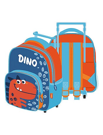 Sac à dos à roulettes - Dinosaures - 24x36x12 cm