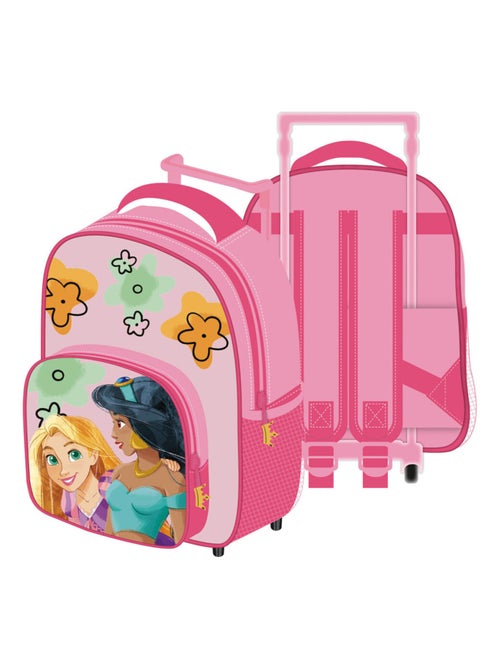 Sac à dos à roulettes - Disney Princesses - 24x36x12 cm - Kiabi