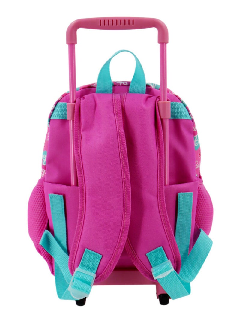 Sac à dos à roulettes - Effet brillant 3D - Barbie licence officielle N/A - Kiabi