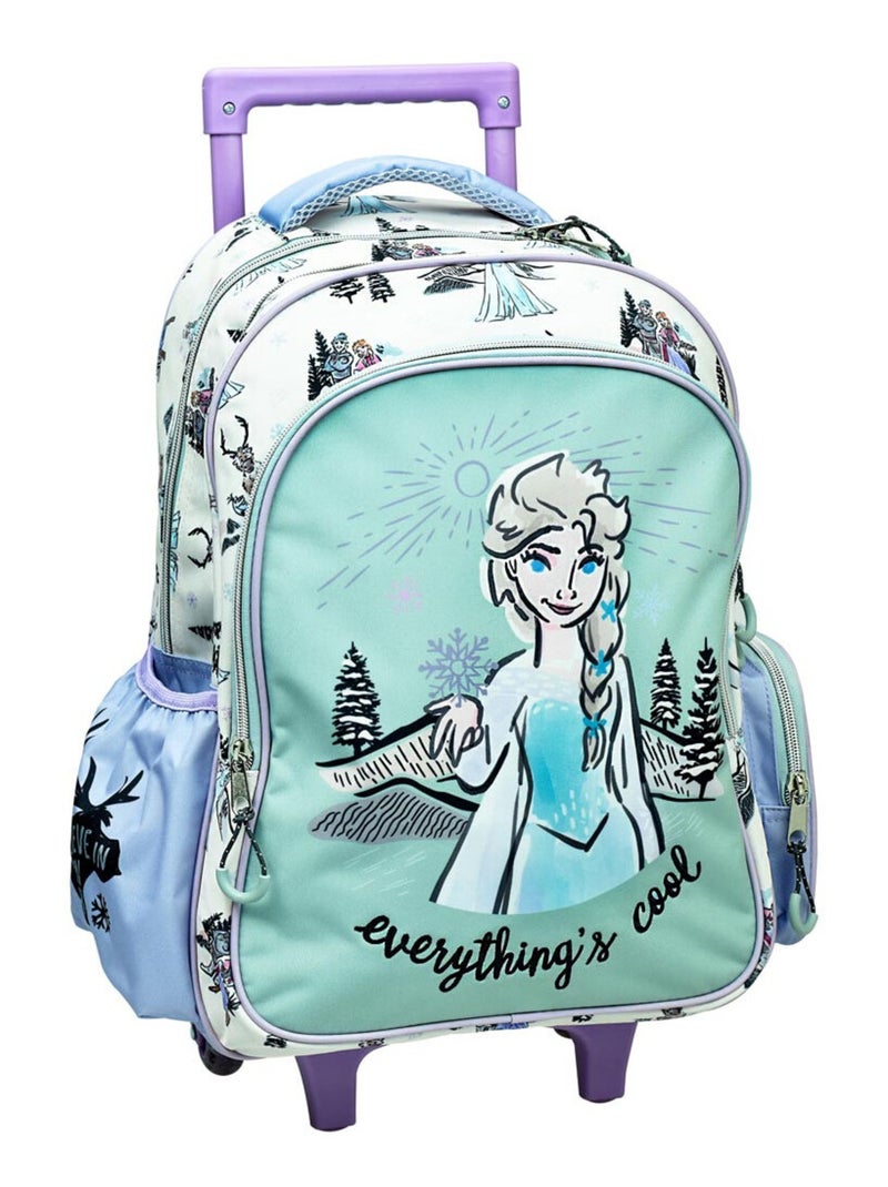 Sac à dos à roulettes - Frozen Reine des Neiges - Everything Bleu ciel - Kiabi