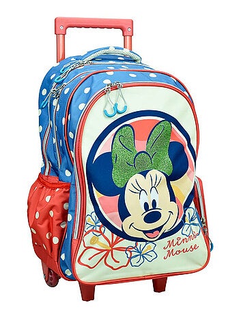 Sac à dos à roulettes - Imprimé Minnie Flowers - Licence Disney