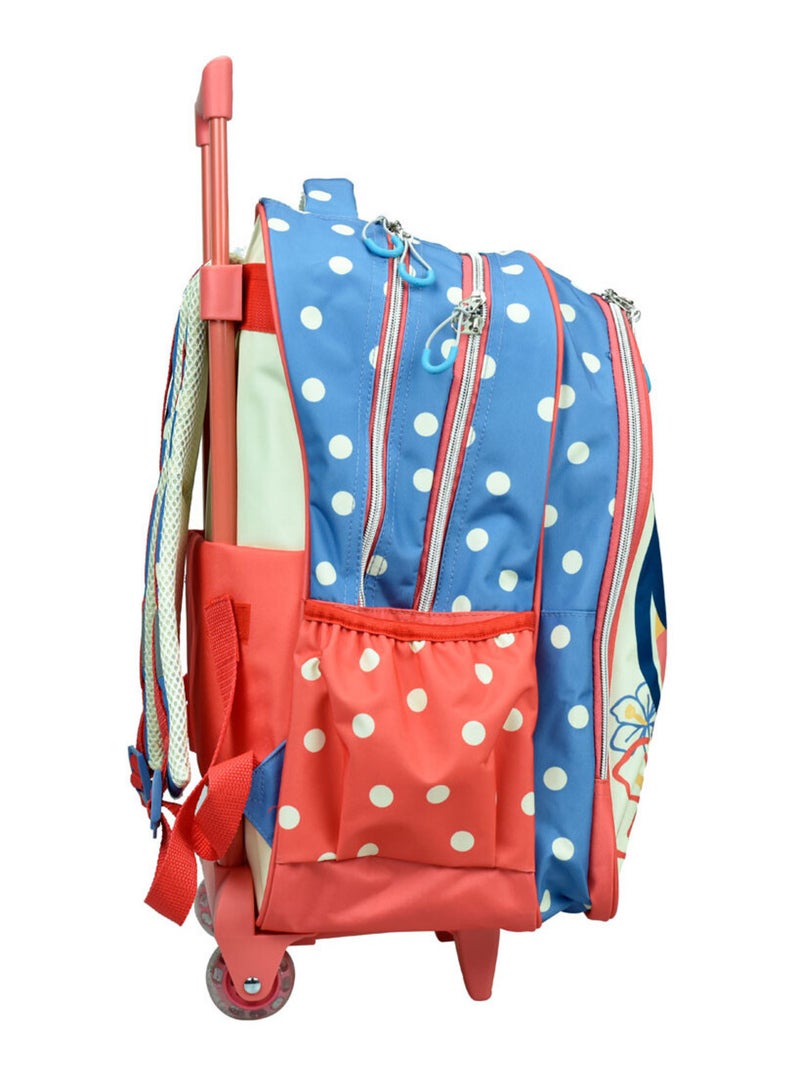 Sac à dos à roulettes - Imprimé Minnie Flowers - Licence Disney Rose/Multicolore - Kiabi