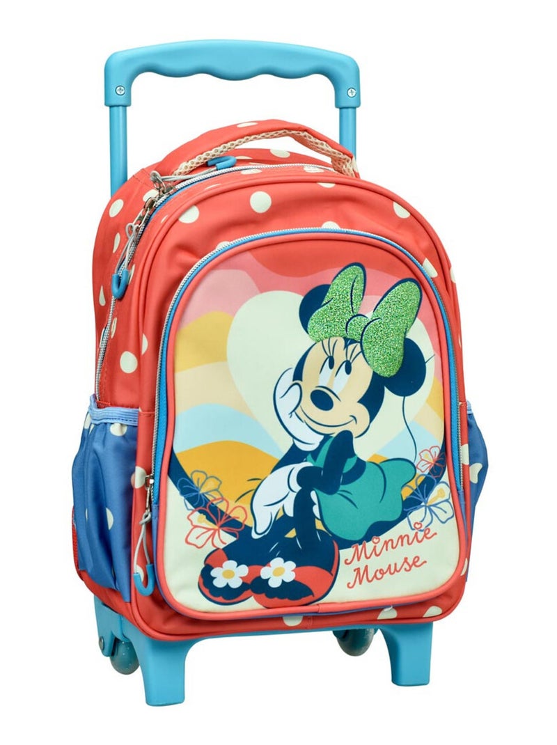 Sac à dos à roulettes - Minnie Flowers - Licence Disney Multicolore - Kiabi