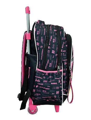 Sac à dos à roulettes - Motif Barbie Shine Bright - Haut de gamme