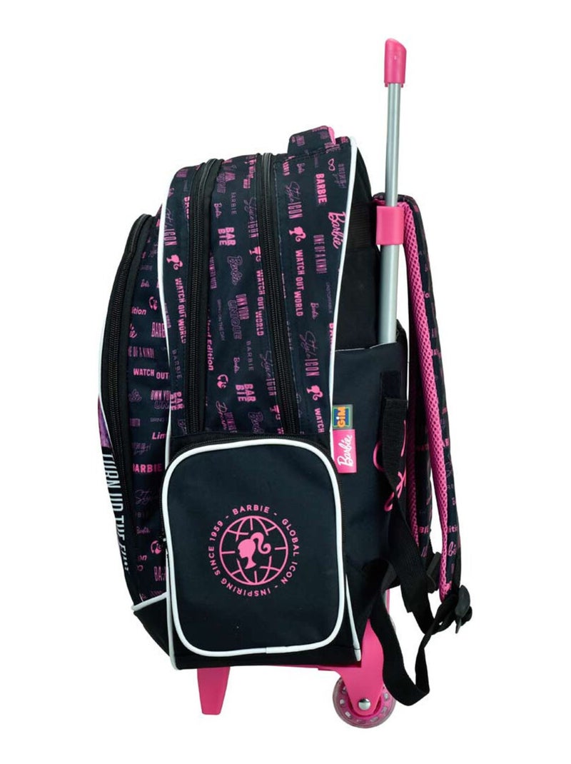 Sac à dos à roulettes - Motif Barbie Shine Bright - Haut de gamme N/A - Kiabi