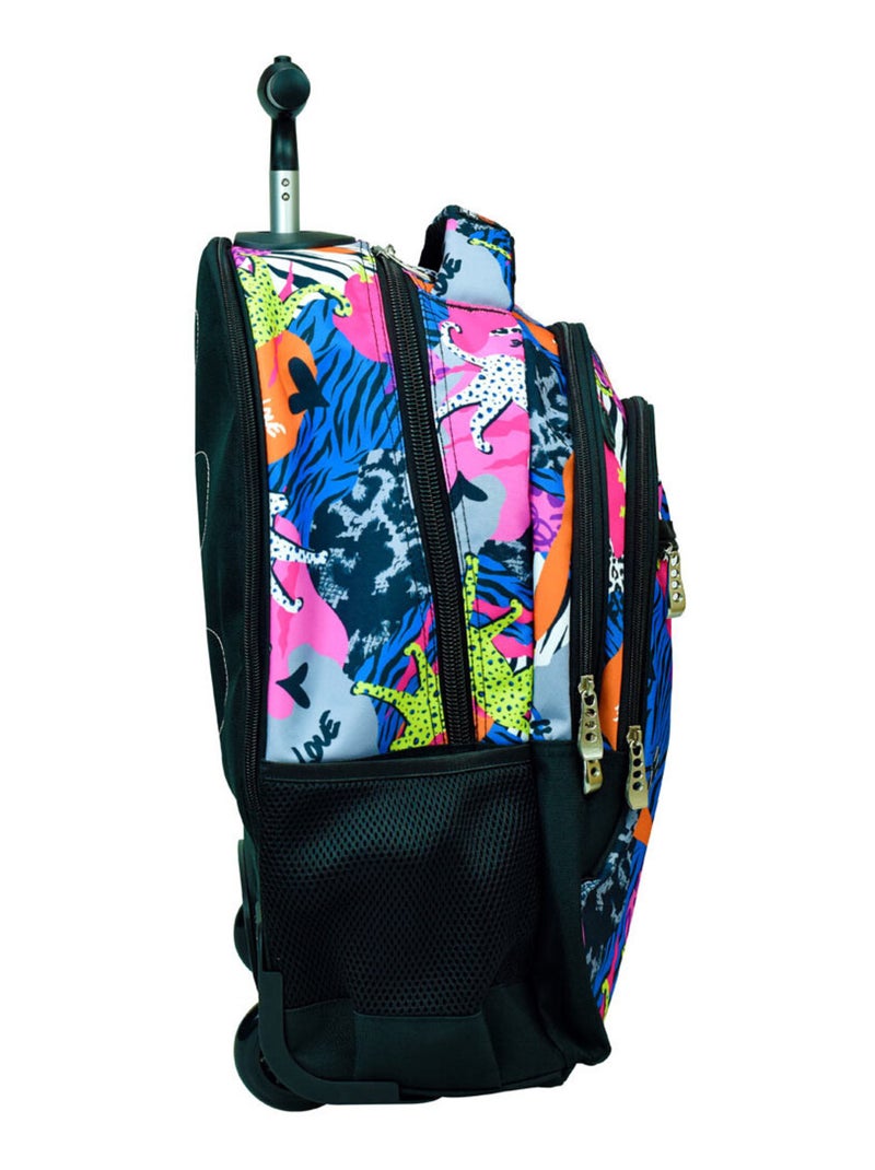 Sac à dos à roulettes - Motif savane - No Fear Multicolore - Kiabi