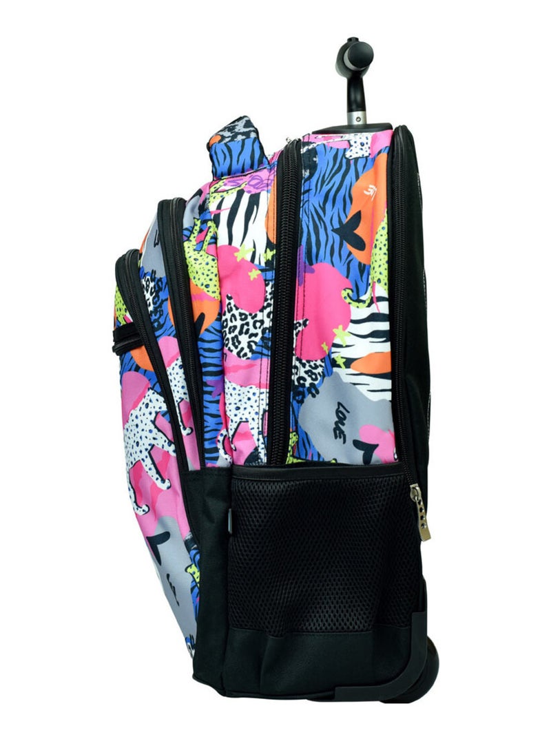 Sac à dos à roulettes - Motif savane - No Fear Multicolore - Kiabi