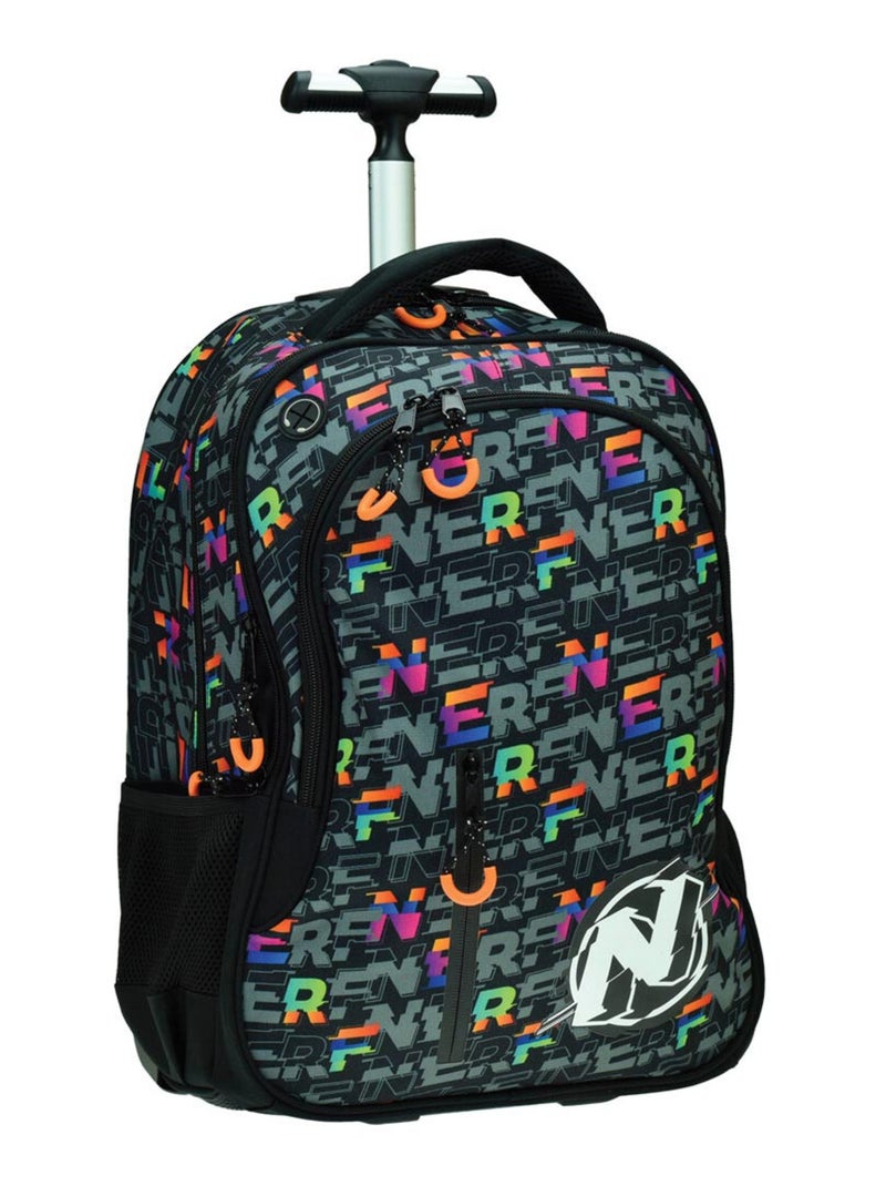 Sac à dos à roulettes - Pattern robuste - Nerf Multicolore - Kiabi