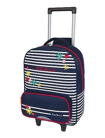 Sac à dos à roulettes - Rayé marine - LITTLE MARCEL