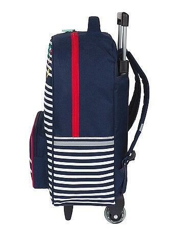 Sac à dos à roulettes - Rayé marine - LITTLE MARCEL