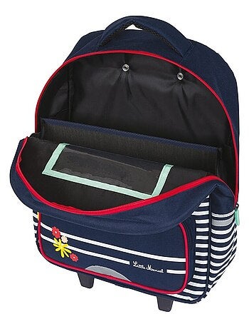 Sac à dos à roulettes - Rayé marine - LITTLE MARCEL