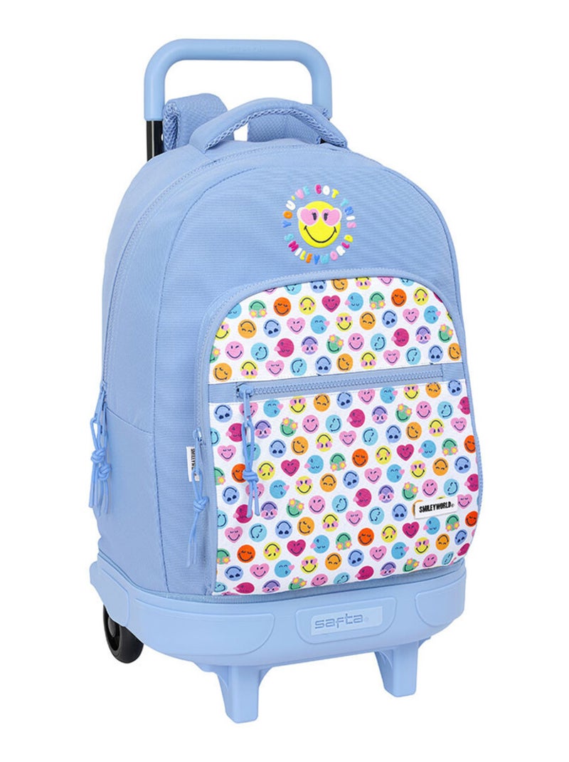 Sac à dos à roulettes - Smiley World - Trolley haut de gamme Multicolore - Kiabi