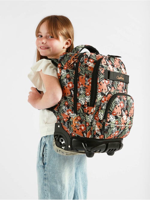Sac A Dos À Roulettes 2 Compartiments Cameleon Polyester Recycle - Kiabi