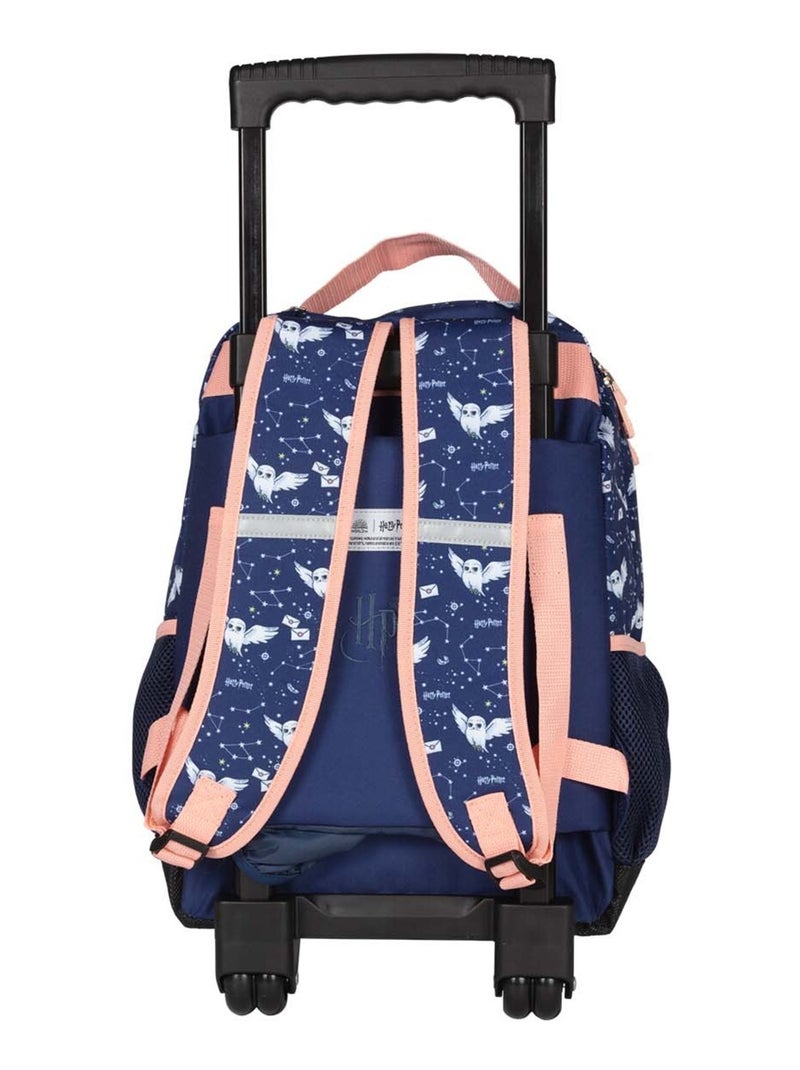 Sac à dos à roulettes 2 compartiments fille HARRY POTTER Hedwig Bleu gris - Kiabi