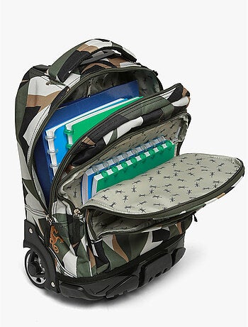 Sac A Dos À Roulettes 2 Compartiments Futur Cameleon Polyester Recycle