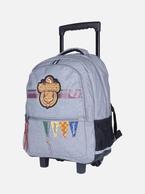 Sac à dos à roulettes 2 compartiments HARRY POTTER University gris - Kiabi
