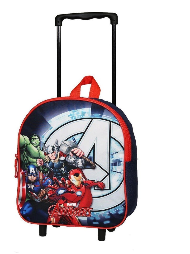 Sac à dos à roulettes 31 cm Avengers Marvel Bleu marine Bagtrotter Multicolore - Kiabi