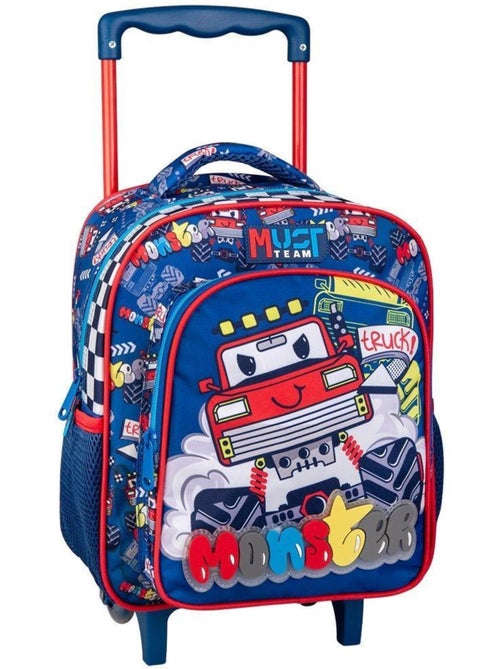 Sac à dos à roulettes 31 cm CMP monster truck – 2 poches filet - Kiabi