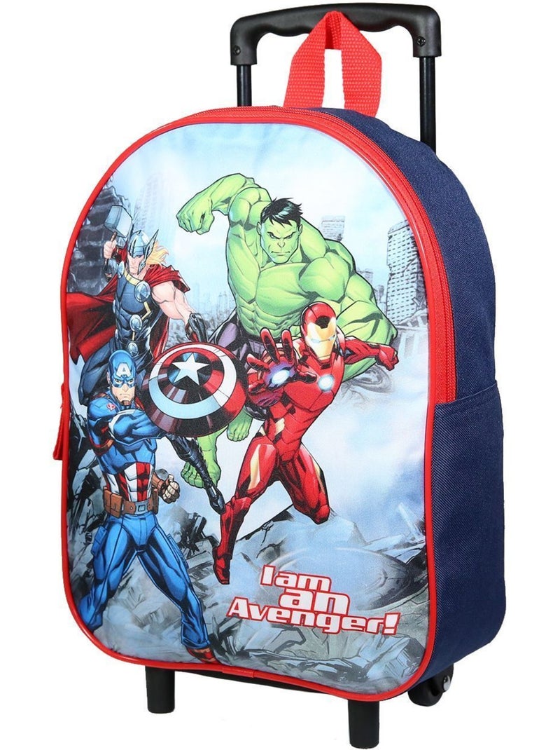 Sac à dos à roulettes 31 cm Marvel Avengers Rouge et Bleu Bagtrotter Multicolore - Kiabi