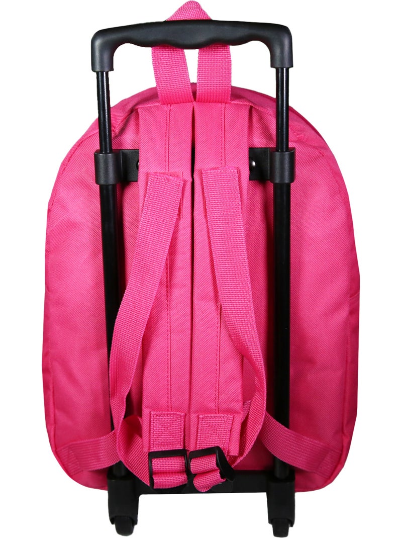 Sac à dos à roulettes 32 cm maternelle Les Trolls Rose Rose - Kiabi