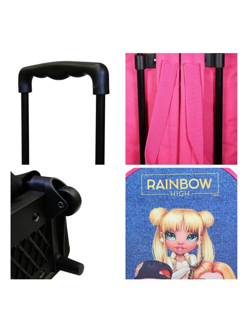 Sac à dos à roulettes 32 cm maternelle Rainbow High Multicolore - Kiabi