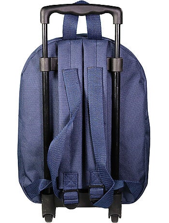 Sac à dos à roulettes 32 cm maternelle Super Mario Bleu