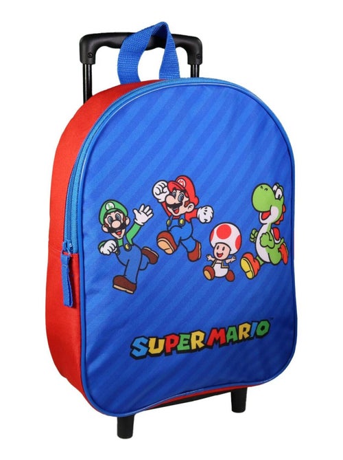 Sac à dos à roulettes 32 cm maternelle Super Mario Multicolore - Kiabi