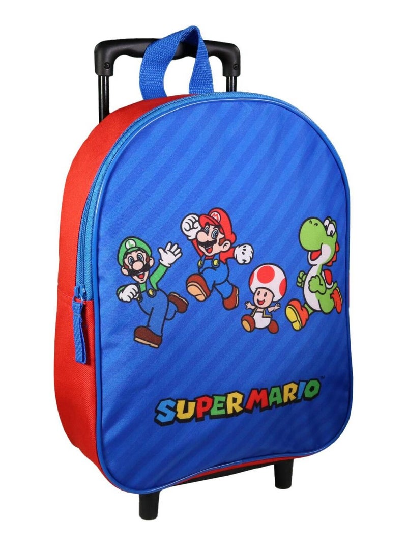 Cartable Sac A Dos Maternelle Mario Sac à Dos à Roulettes 32 Cm