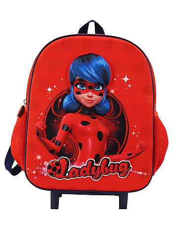 Sac à dos à roulettes 3D Miraculous Ladybug - Trolley pratique