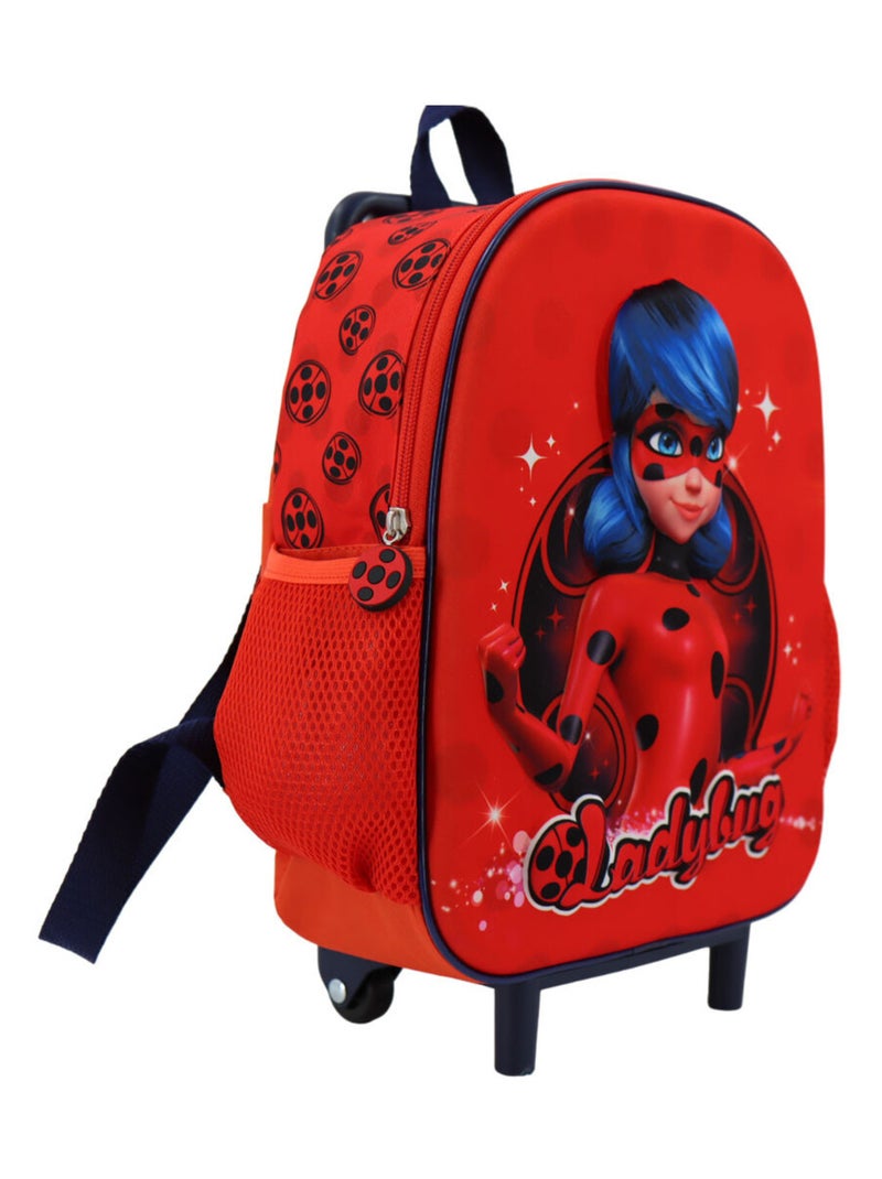 Sac à dos à roulettes 3D Miraculous Ladybug - Trolley pratique Rouge - Kiabi