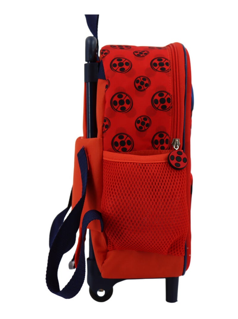 Sac à dos à roulettes 3D Miraculous Ladybug - Trolley pratique Rouge - Kiabi
