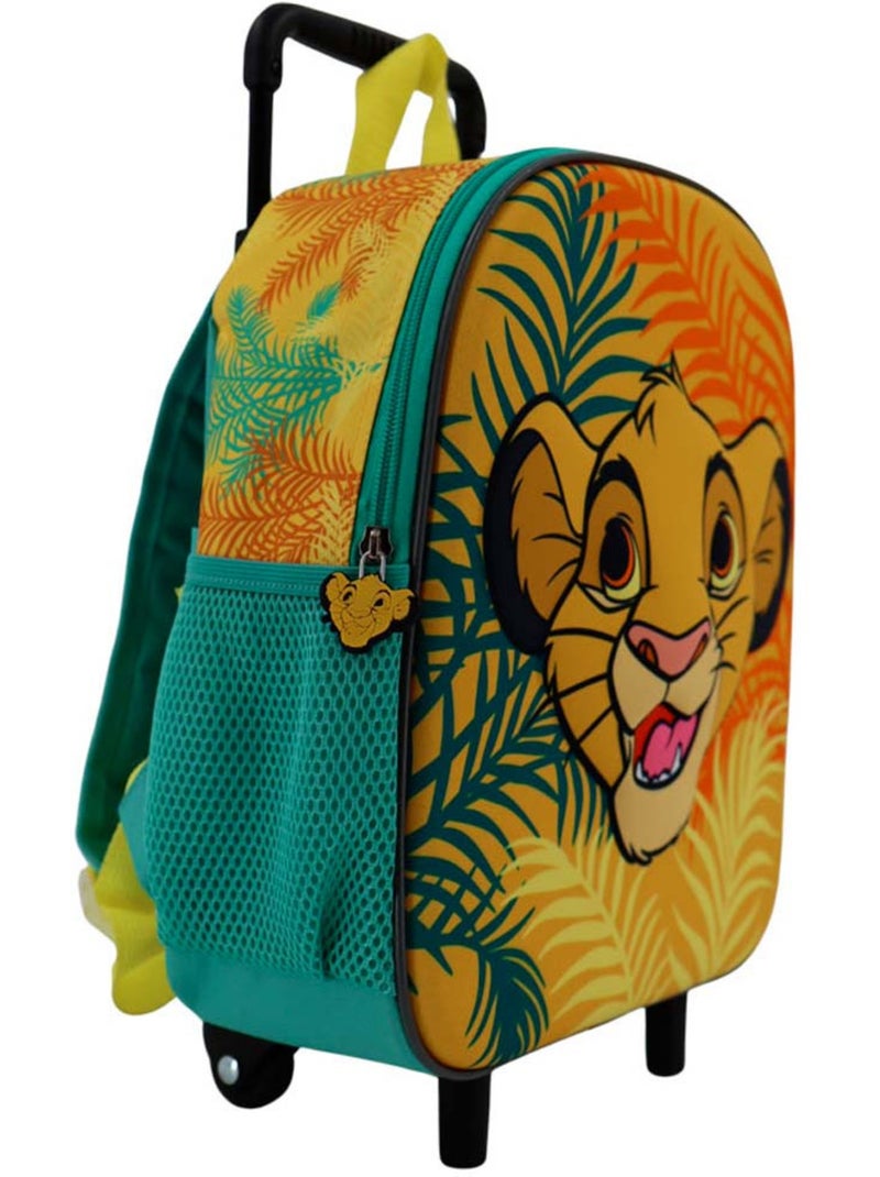 Sac à dos à roulettes 3D Simba The Lion King Disney Bleu Vert clair Bleu - Kiabi