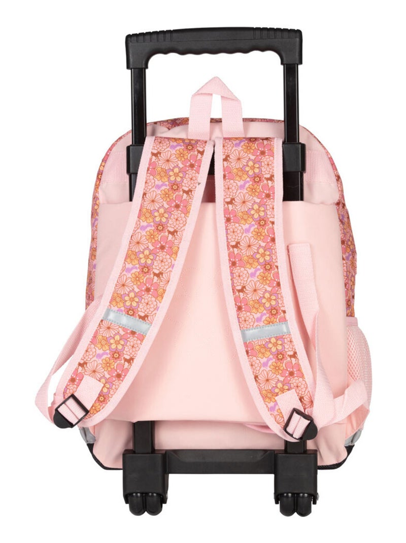 Sac à dos à roulettes 43 cm - Bella Sara - Dream and Flowers Blanc Multicolore - Kiabi