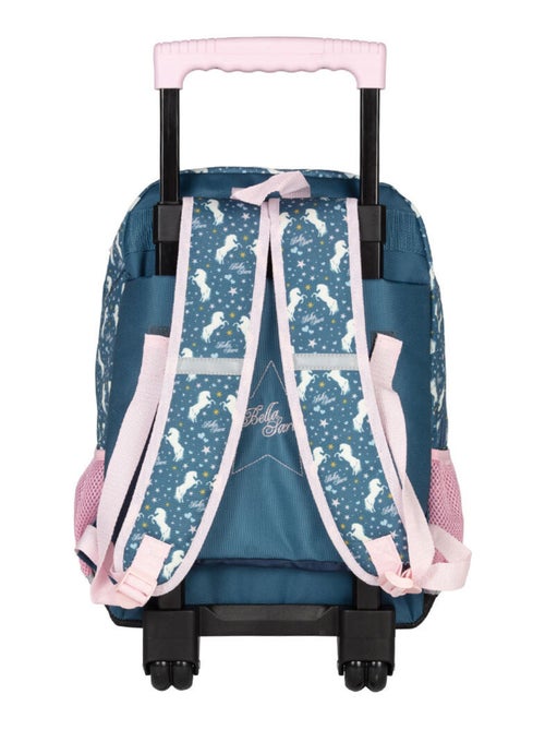 Sac à dos à roulettes 43 CM - Motif cheval blanc - Generique Bella Sara - Kiabi