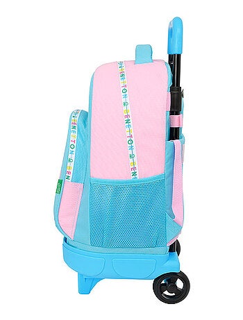 Sac à dos à roulettes 45 cm - pvc haute qualité - benetton