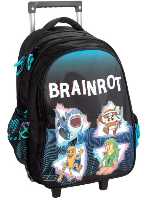Sac à dos à roulettes 46 cm Brainrot CMP avec 2 compartiments zippés - Kiabi Sac à dos à roulettes 46 cm Brainrot CMP avec 2 compartiments zippés - Kiabi