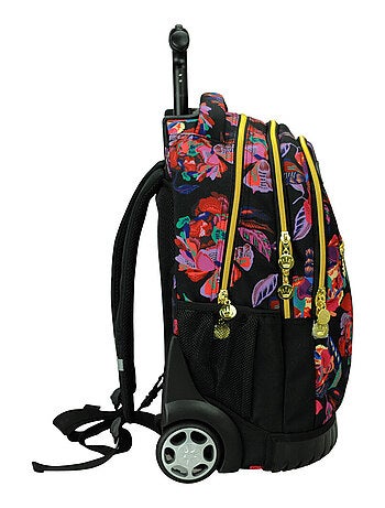 Sac à dos à roulettes 48 CM - Imprimé fleurs - Hallmark haut de gamme
