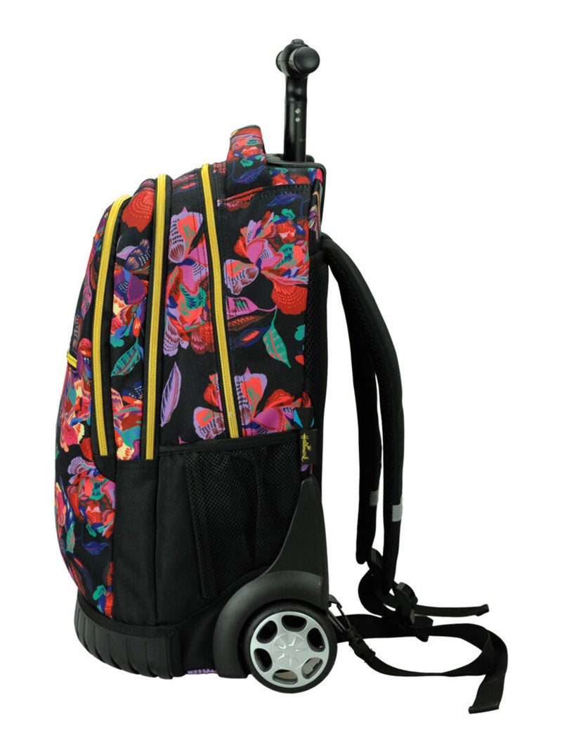 Sac à dos à roulettes 48 CM - Imprimé fleurs - Hallmark haut de gamme Multicolore - Kiabi