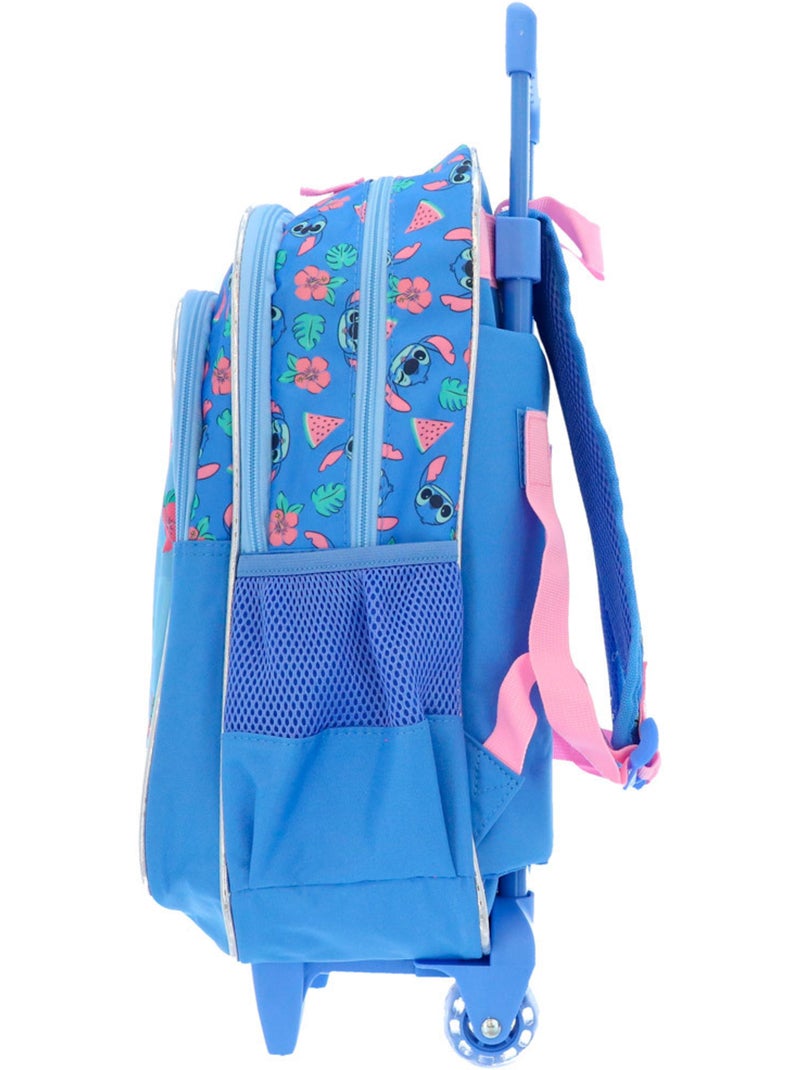 Sac à dos à roulettes 48 cm Lilo et Stitch Stitch Happy 2 compartiments Multicolore - Kiabi
