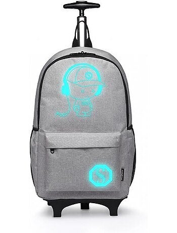 Sac à dos à roulettes 48x30x17 cm 25 l base détachable - kono