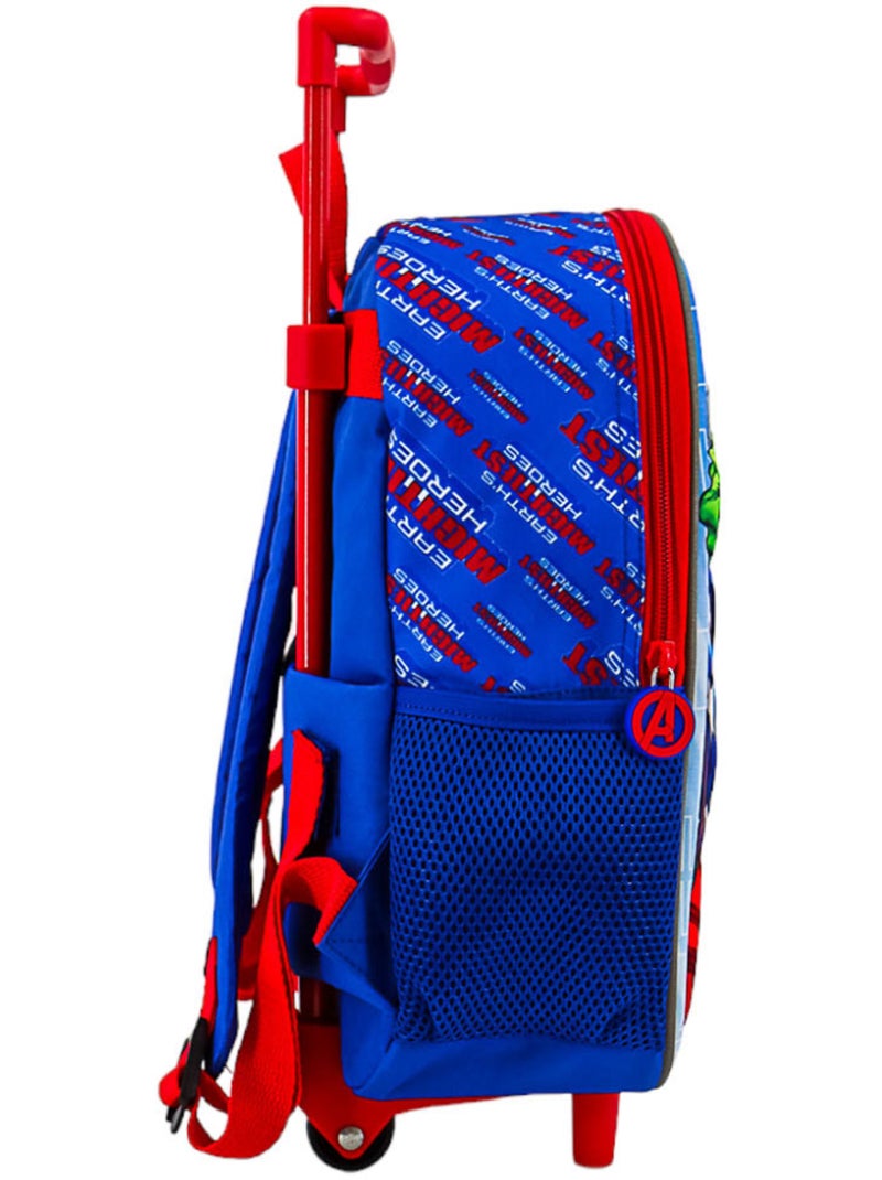 Sac à dos à roulettes Avengers imprimé 3D Bleu Rouge Blanc - Kiabi