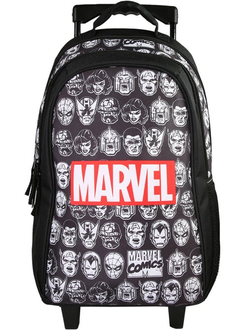 Sac à dos à roulettes Avengers noir – bagtrotter - Kiabi