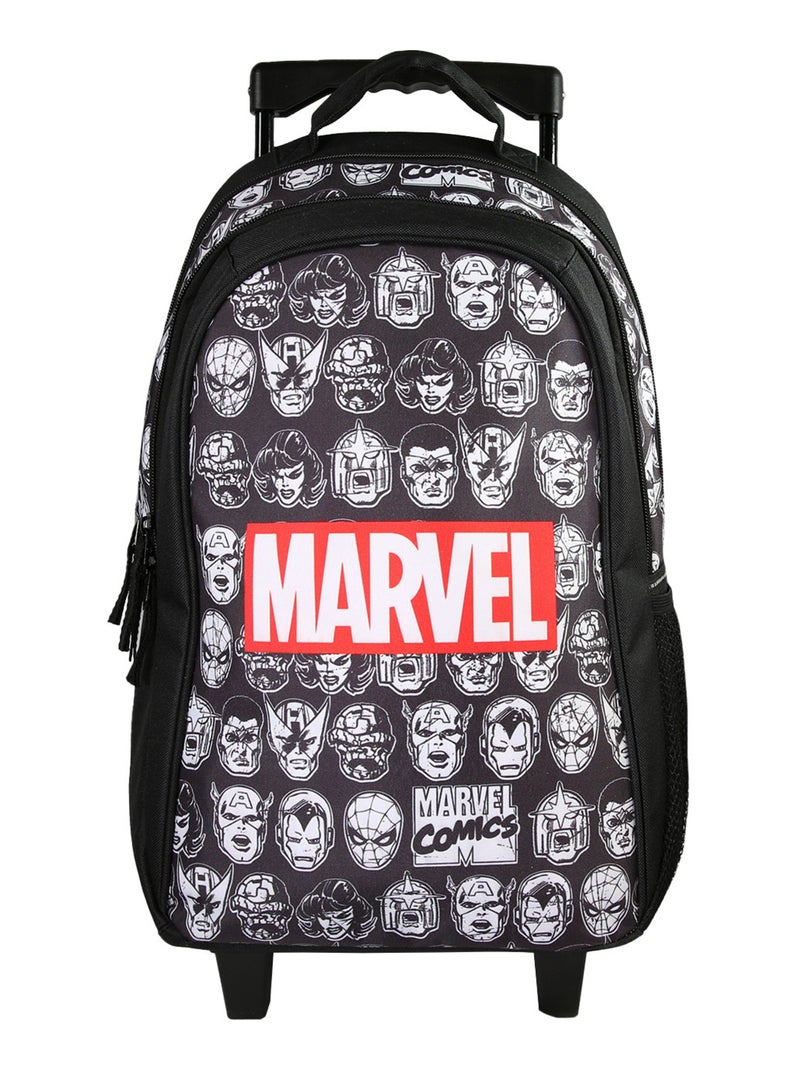 Sac à dos à roulettes Avengers noir – bagtrotter Noir - Kiabi