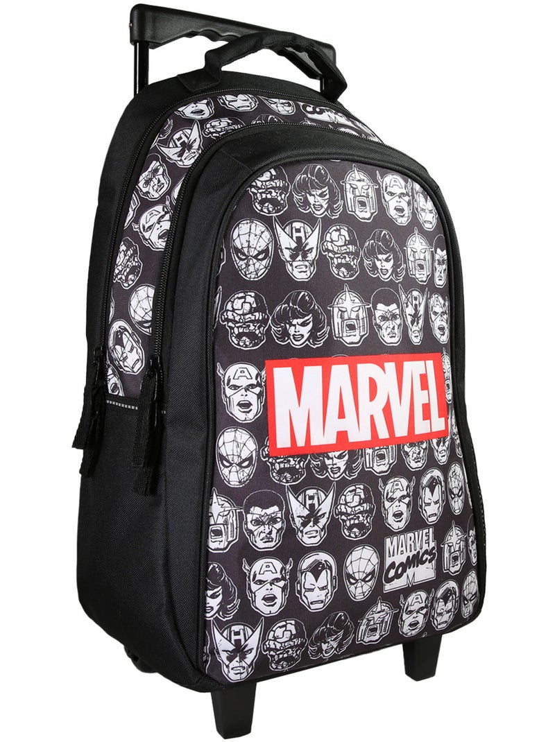 Sac à dos à roulettes Avengers noir – bagtrotter Noir - Kiabi