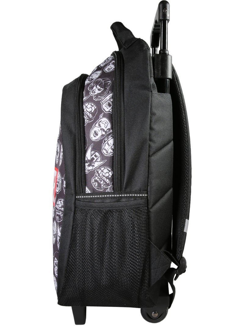 Sac à dos à roulettes Avengers noir – bagtrotter Noir - Kiabi