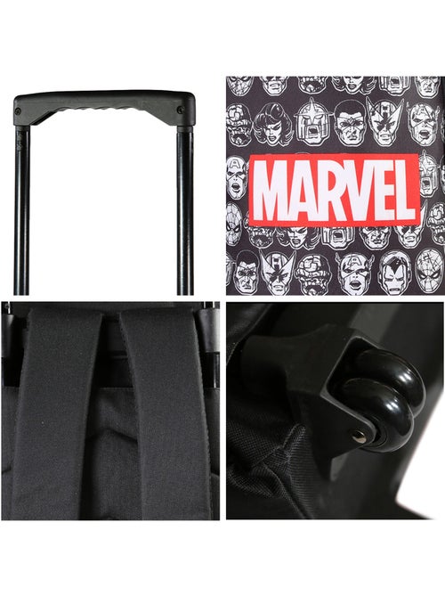 Sac à dos à roulettes Avengers noir – bagtrotter - Kiabi