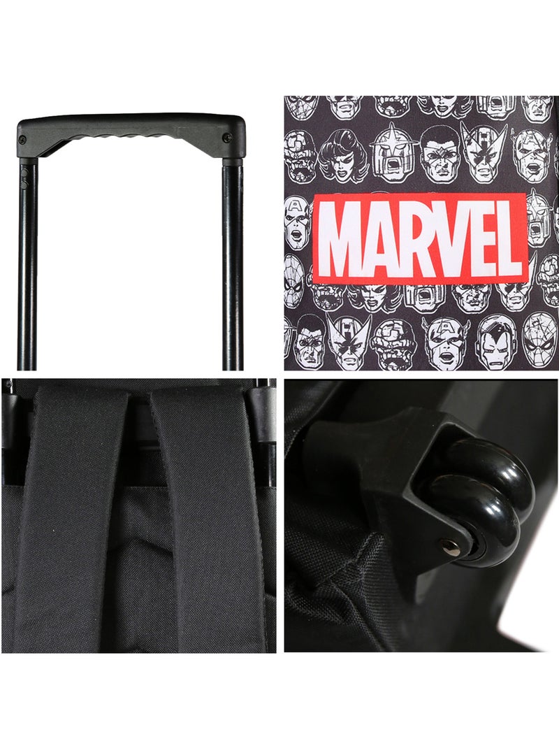 Sac à dos à roulettes Avengers noir – bagtrotter Noir - Kiabi