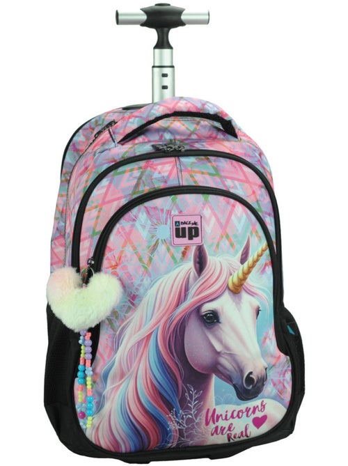 Sac à dos à roulettes – Back Me Up Pastel 2 compartiments – 48 cm - Kiabi Sac à dos à roulettes – Back Me Up Pastel 2 compartiments – 48 cm - Kiabi