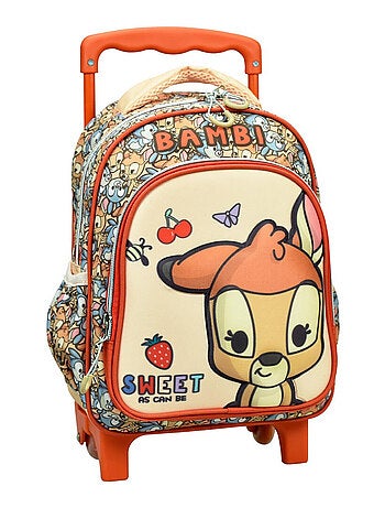 Sac à dos à roulettes Bambi Disney 30 CM Trolley Maternelle