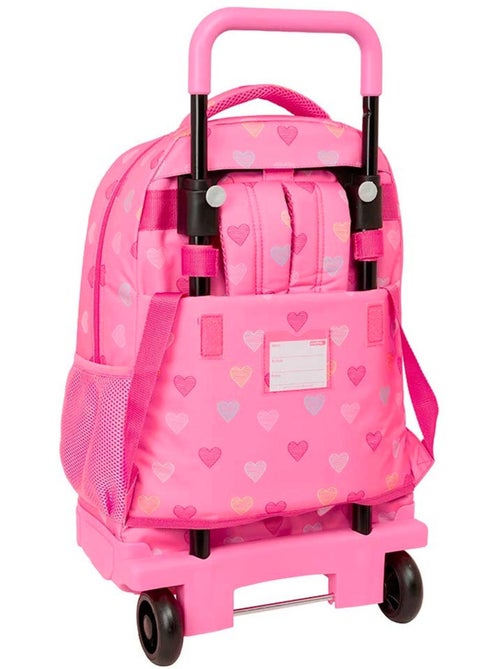 Sac à dos à roulettes Benetton motif cœurs 22L 33 x 45 x 22 cm CMP - Kiabi Sac à dos à roulettes Benetton motif cœurs 22L 33 x 45 x 22 cm CMP - Kiabi